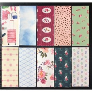 10 laminated cash envelopes